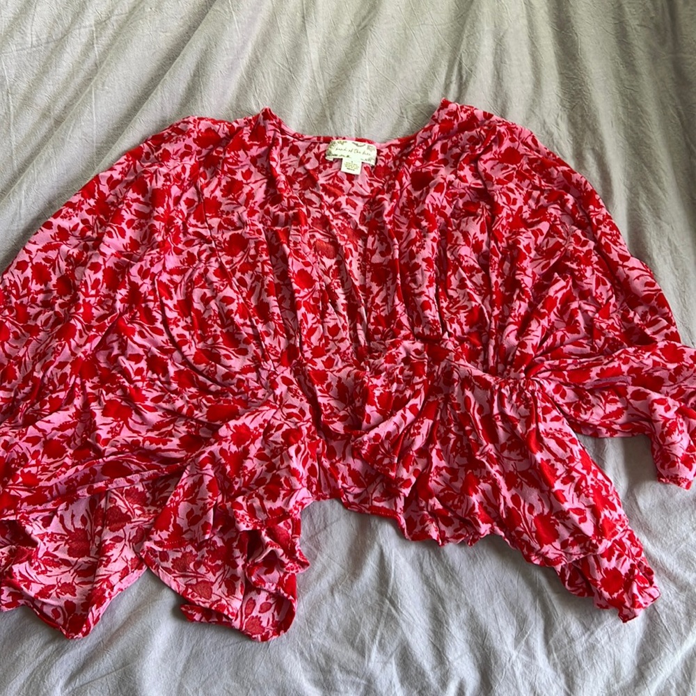 Cropped kimono top